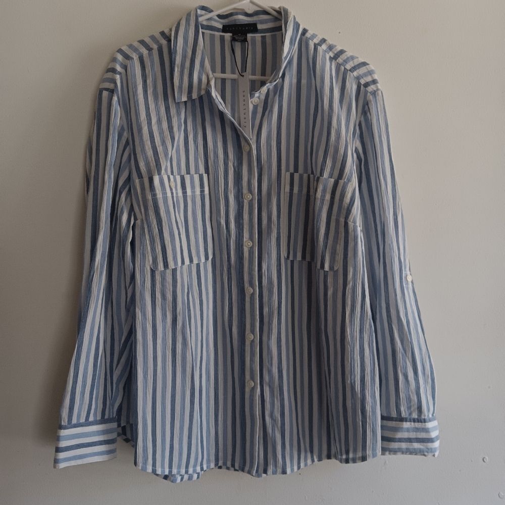 Sanctuary Lightweight Steady Boyfriend Shirt Size  1X
